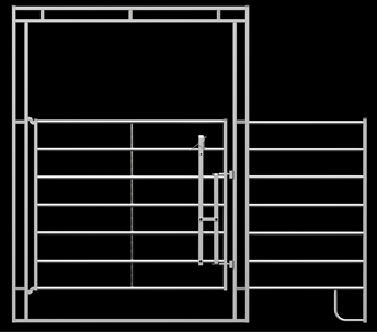 WM06-10T Walk Thru Gate Combo