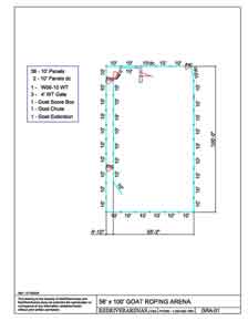 56' x 100' Goat Roping Arena