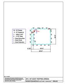 40' x 46' Goat Roping Arena