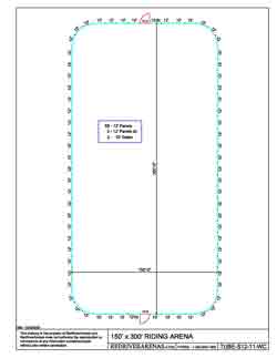 150' x 300' Riding Arena 12FT PANELS