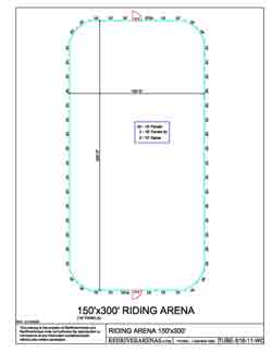 150' x 300' Riding Arena 16FT PANELS